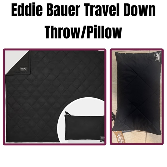 Eddie Bauer Other - Eddie Bauer Travel Down Throw/Pillow